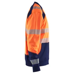 Collegepaita Blåkläder 3541 Highvis, huomio-oranssi/sininen