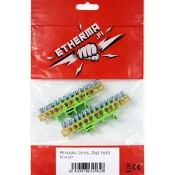 DIN-kiskoon PE-kisko Etherma, 14-os. 2kpl setti