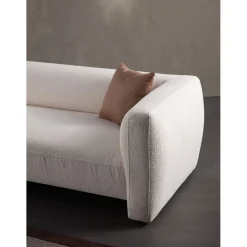 Divaanisohva Linento Furniture Rena Corner, 3-istuttava, vasen, valkoinen