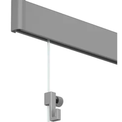 Easy-Seinälistaset Pisla Harjattu alumiini 200cm