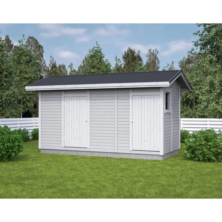 Elementtivarasto Aarni E6d, 4540x2140mm, 9.72m², puuvalmis