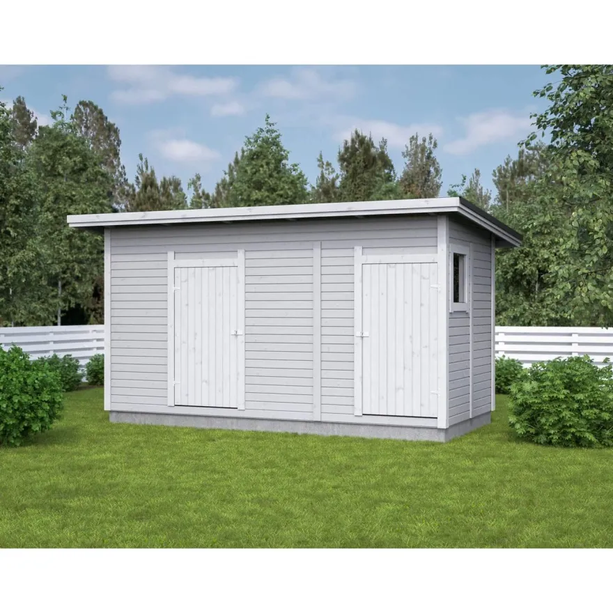 Elementtivarasto Aarni E6d, 4540x2140mm, 9.72m², puuvalmis