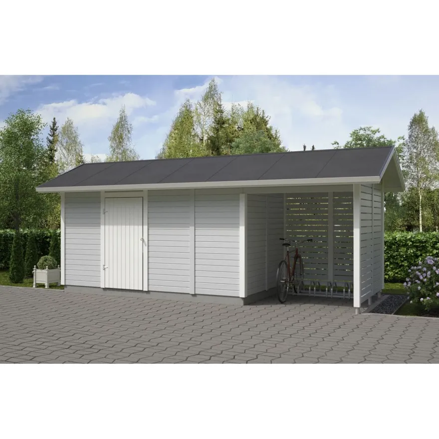 Elementtivarasto Aarni E8M, 8040x2140mm, 17.21m², puuvalmis