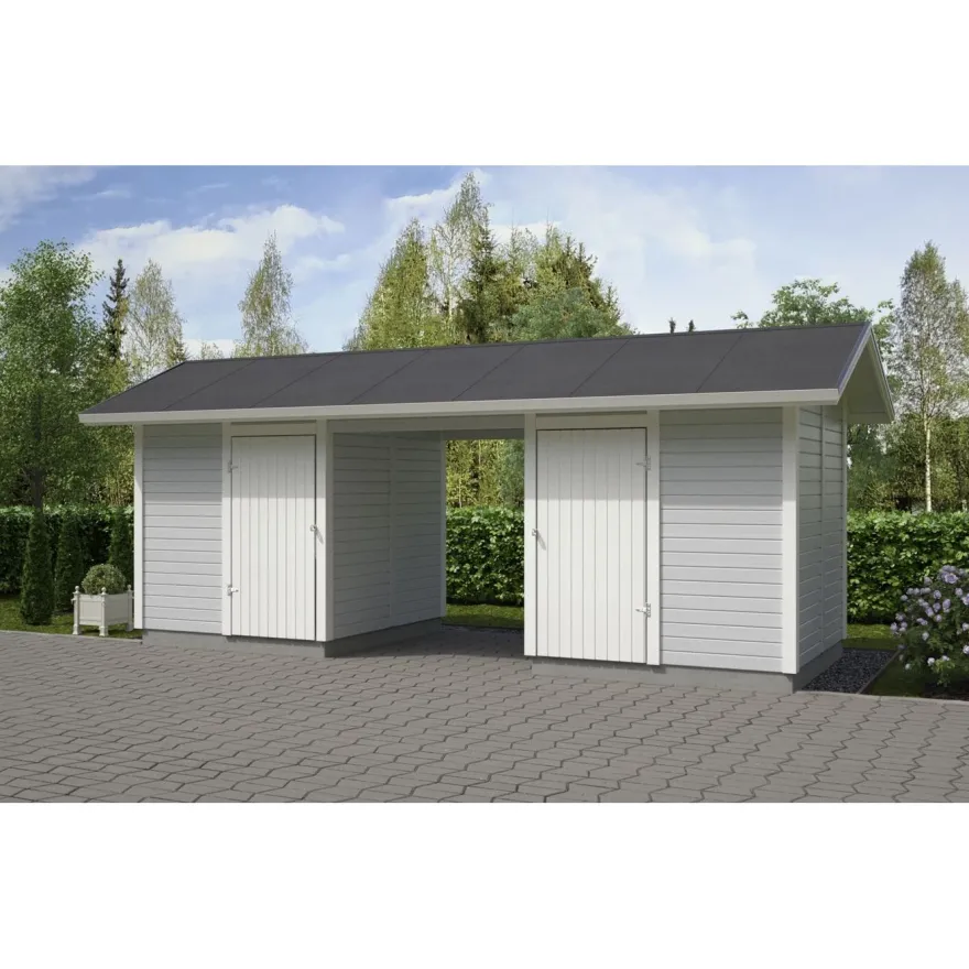 Elementtivarasto Aarni E8M, 8040x2140mm, 17.21m², puuvalmis