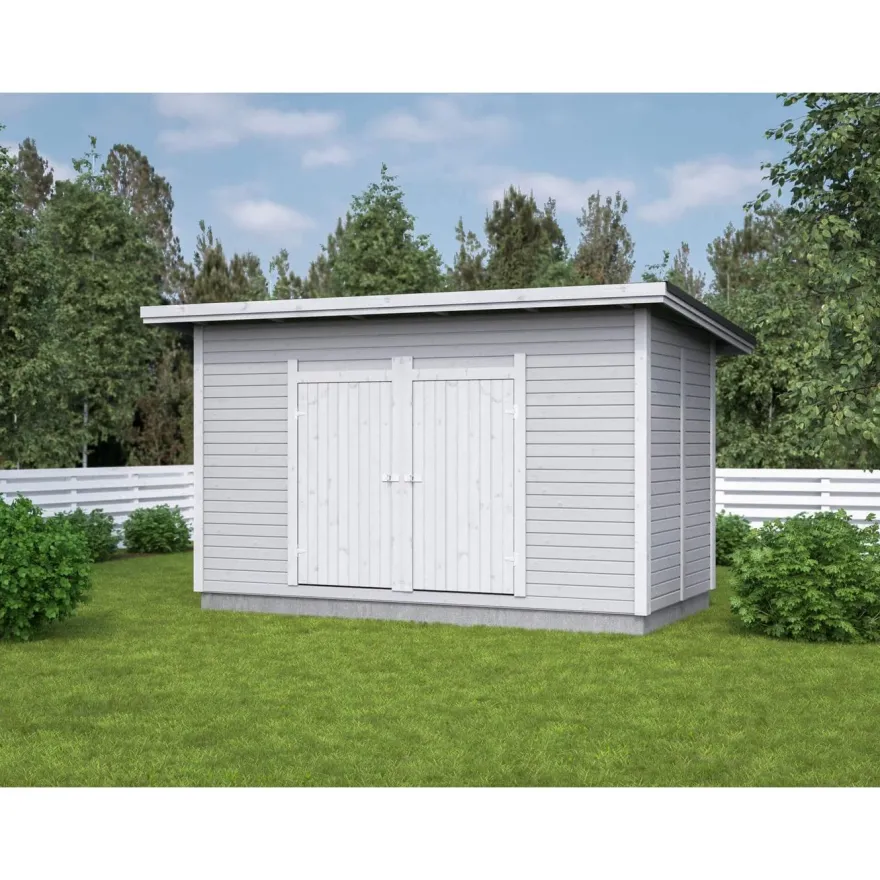 Elementtivarasto Aarni E6, 4040x2140mm, 8.65m², puuvalmis