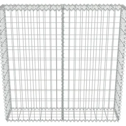Gabion-kivikori kansilla, galvanoitu teräs, 100x20x100cm