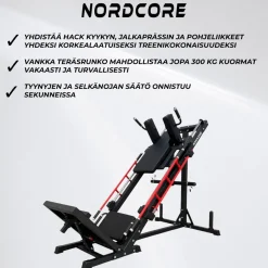 Hack Kyykky/Jalkaprässi/Pohjelaite Nordcore 3-IN-1