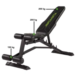 Harjoittelupenkki Tunturi UB80 Utility Bench, kokoontaitettava, max.150kg