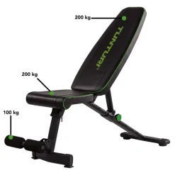 Harjoittelupenkki Tunturi UB20 Utility Bench, kokoontaitettava, max.120kg