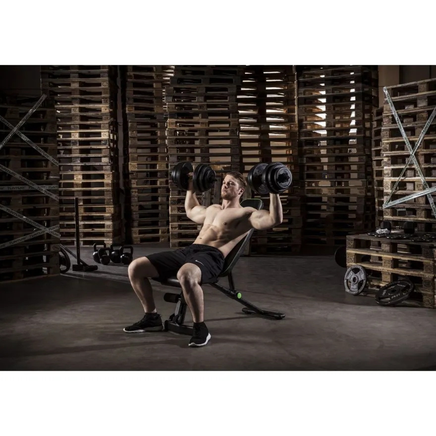 Harjoittelupenkki Tunturi UB20 Utility Bench, kokoontaitettava, max.120kg
