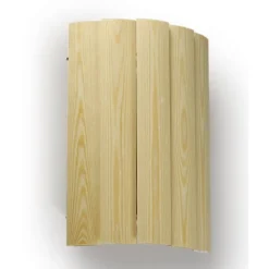 Häikäisysuoja Ensto, AVL7, 330x223x175mm, AVH15-saunavalaisimelle, kulma-asennettava, mänty