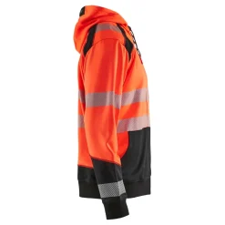 Huppari Blåkläder 3546 Highvis, huomiopunainen/musta