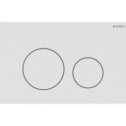 Huuhtelupainike Geberit Sigma40, pyöreä, 2-H, valkoinen matta/easy-to-clean