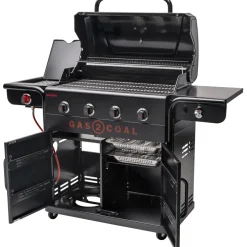 Hybridigrilli Char-Broil Gas2Coal 2.0 440 Special Edition, 4 poltinta, pihvinpaistopoltin