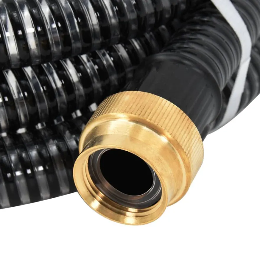 Imuletku messinkiliittimillä musta 1,1" 20 m PVC, Verkkokaupan poistotuote