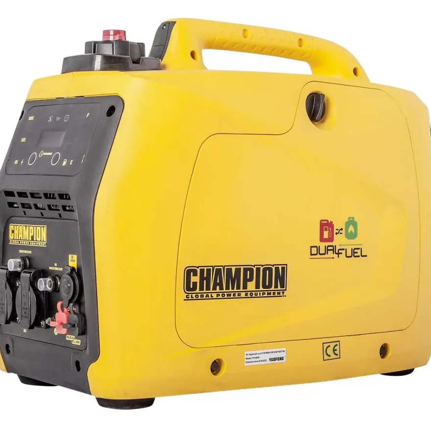 Invertteriaggregaatti Champion Dual Fuel The Supersilent, 2000W, 2x230V 1x12V 2xUSB