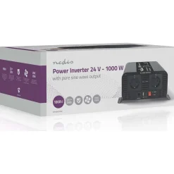 Invertteri Nedis PIP100024FBK 24V 1000W puhdas siniaalto