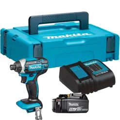 Iskevä akkuruuvinväännin Makita LXT DTD152, 165Nm, 18V, 5.0Ah akulla + Makpac 1