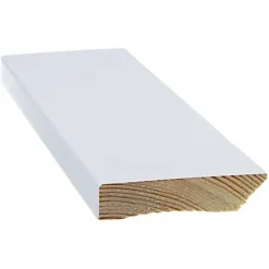 Jalkalista Cent, 12x58x3300mm, mänty, valkoinen