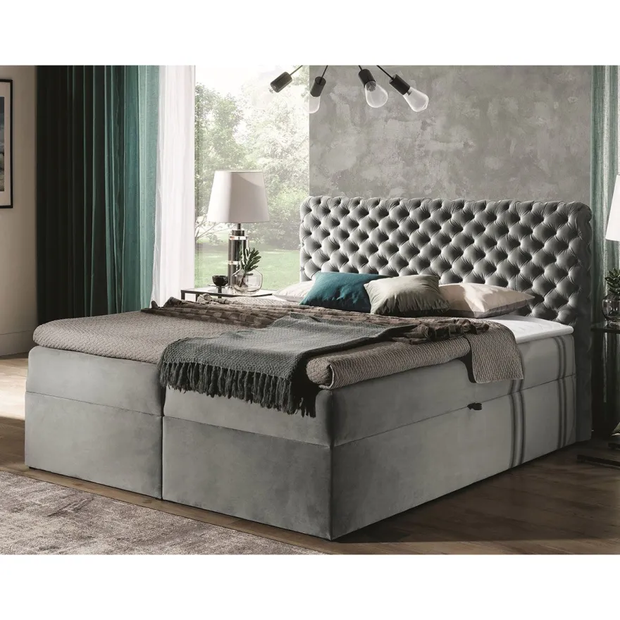 Jenkkisänky CHESTERFIELD + sijauspatja, eri kokoja ja värejä