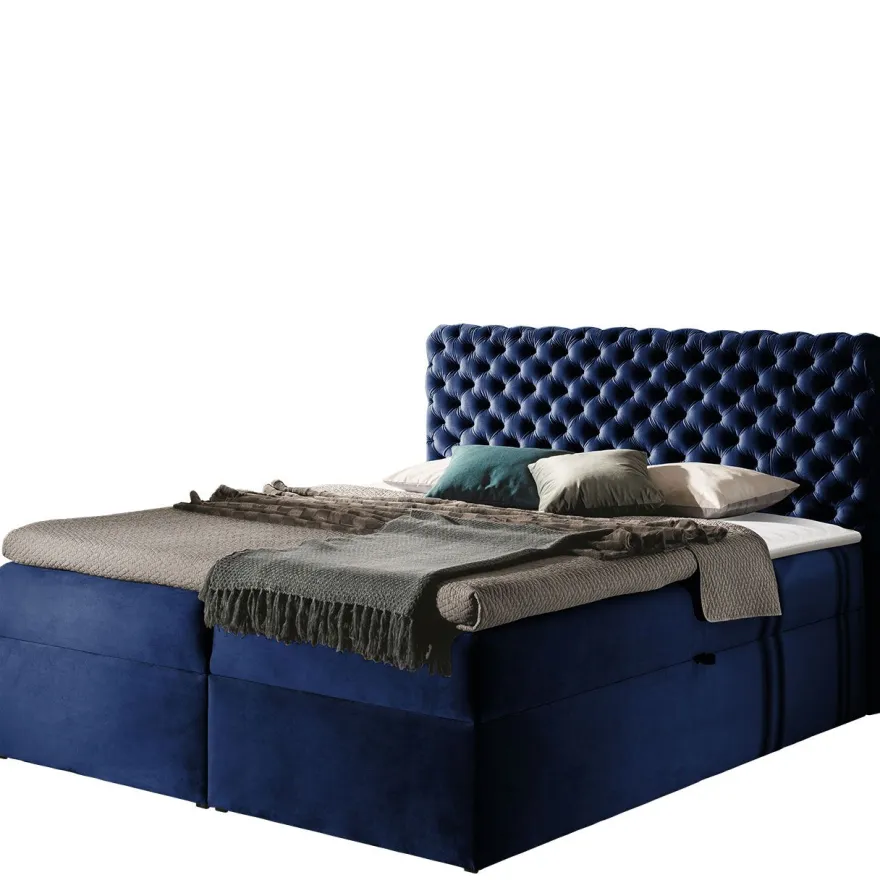 Jenkkisänky CHESTERFIELD + sijauspatja, eri kokoja ja värejä