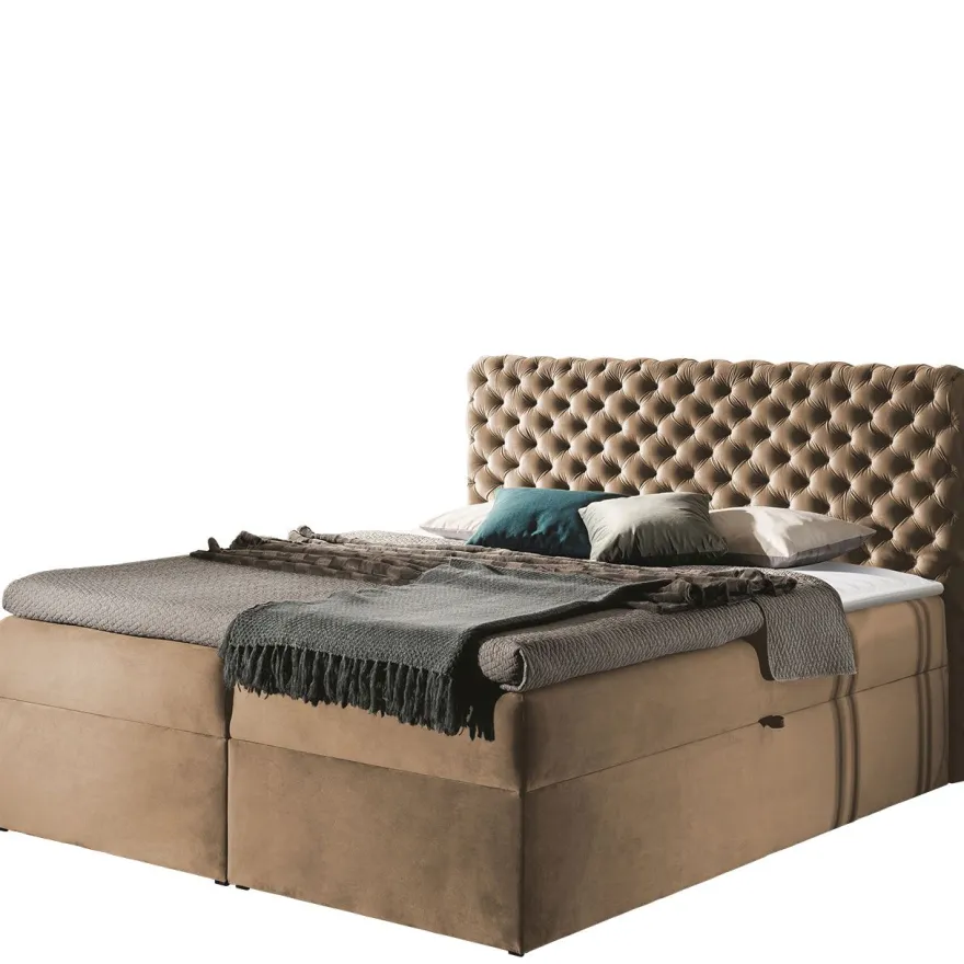 Jenkkisänky CHESTERFIELD + sijauspatja, eri kokoja ja värejä