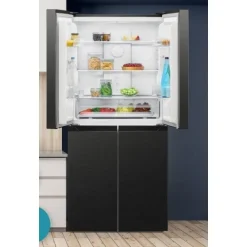 Jääkaappipakastin Bomann KG7358SIX Side by Side French Door, 79 cm, 237/125 l, musta