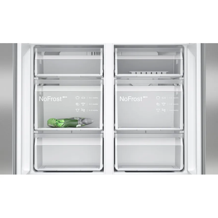Jääkaappipakastin Siemens iQ300 French Door KF96NVPEA, 90.5cm, 405/200 l, teräs
