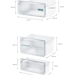 Jääkaappipakastin Siemens iQ100 KI87V5SE0 54cm, 200/70 l, integroitava