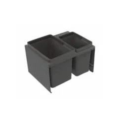 Jätelajittelujärjestelmä IMA Cube Compact, M50, 1x10L + 1x19L, tummanharmaa