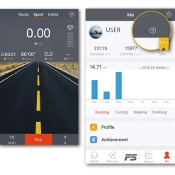 Juoksumatto Trekkrunner TR007, 1,5hv, 12km/h, treenisovelluksella, Android/IOS, taitettava