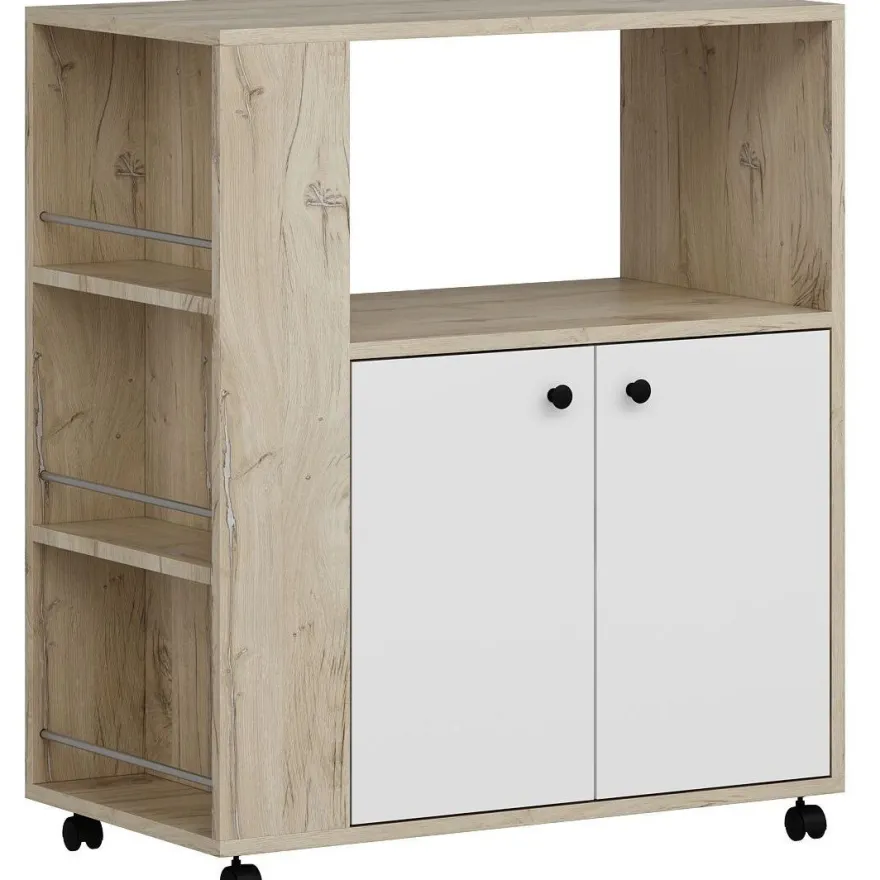 Kaappi Linento Furniture Clara tammi/valkoinen