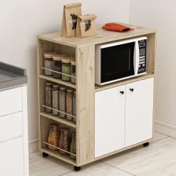 Kaappi Linento Furniture Clara tammi/valkoinen