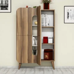 Kaappi Linento Furniture Mine pähkinä/kerma