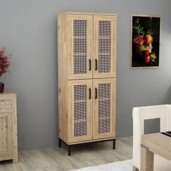Kaappi Linento Furniture Netto V1, ruskea