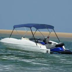 3-kaarinen bimini-kate, sininen, 183x160x137 cm
