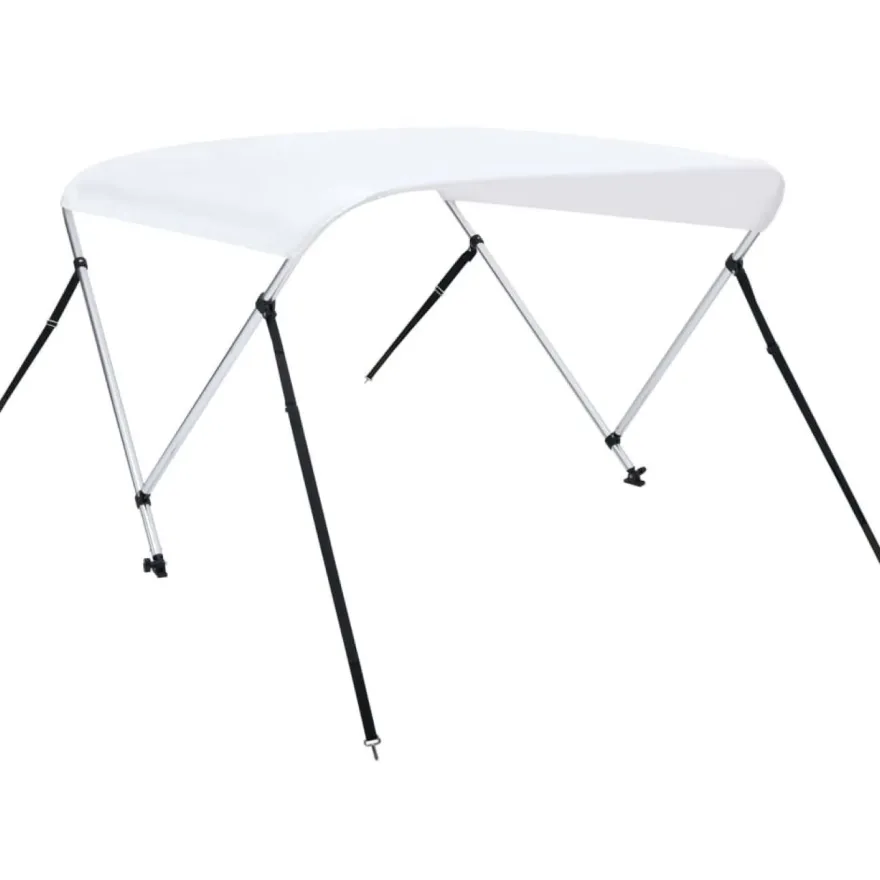 2-kaarinen bimini-kate, valkoinen 180x130x110 cm
