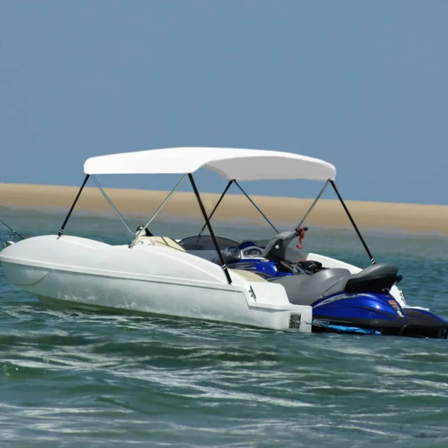 2-kaarinen bimini-kate, valkoinen 180x130x110 cm
