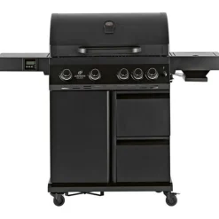 Kaasugrilli Landmann Rexon Cool Black MaxX 4.1, 4 poltinta, infrapunasivukeitin