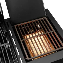 Kaasugrilli Landmann Rexon Cool Black MaxX 4.1, 4 poltinta, infrapunasivukeitin