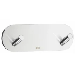 Kaksoiskoukku Beslagsboden Design Mini, tarrakiinnitteinen