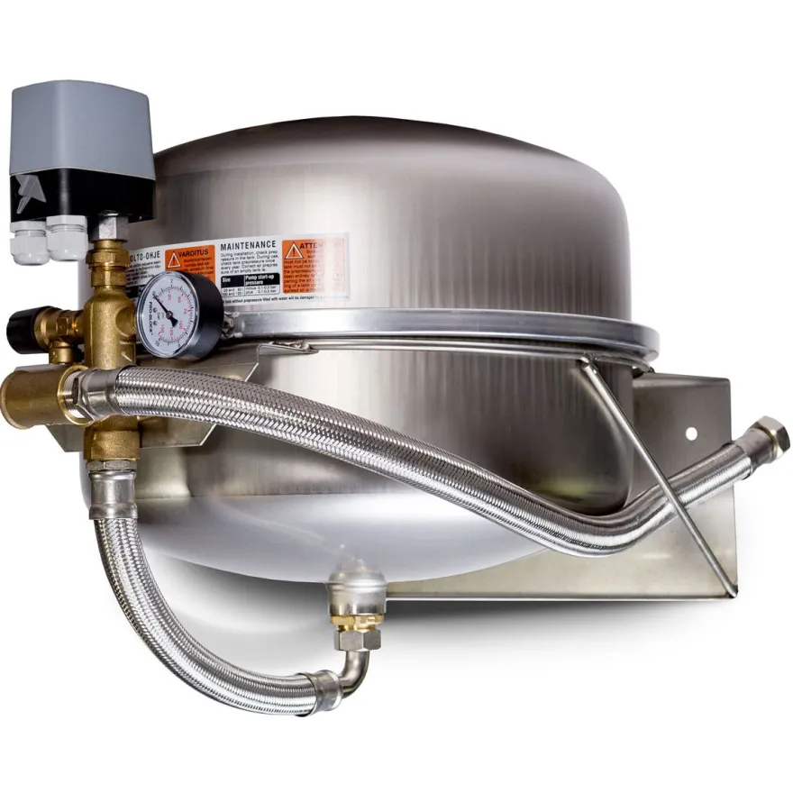 Kalvopainesäiliön Vesiöosa River Pump 50L 6bar, seinätelineellä