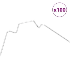 Kasvihuoneen W klipsit, galvanoitu teräs, eri pakkauskoot (44046)