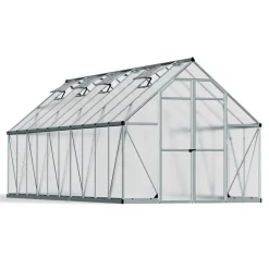 Kasvihuone Palram-Canopia Essence, 14.7m², 8x20ft, hopea
