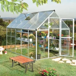 Kasvihuone Palram-Canopia Hybrid, 5,7m², 6x10ft, hopea