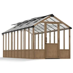Kasvihuone Palram-Canopia Natura, 15.3m², 8x22ft, setripuu