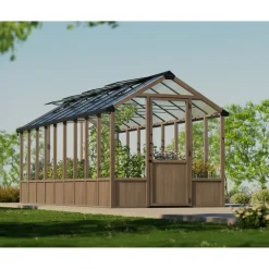 Kasvihuone Palram-Canopia Natura, 15.3m², 8x22ft, setripuu