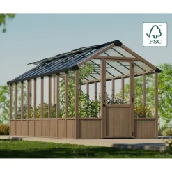 Kasvihuone Palram-Canopia Natura, 15.3m², 8x22ft, setripuu