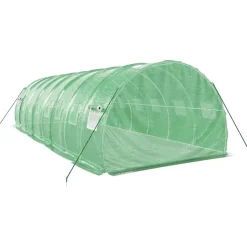 Kasvihuone teräsrungolla, 3x2x2 m - 24x3x2 m, eri kokoja ja värejä (29939)