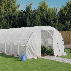 Kasvihuone teräsrungolla, 3x2x2 m - 24x3x2 m, eri kokoja ja värejä (29939)